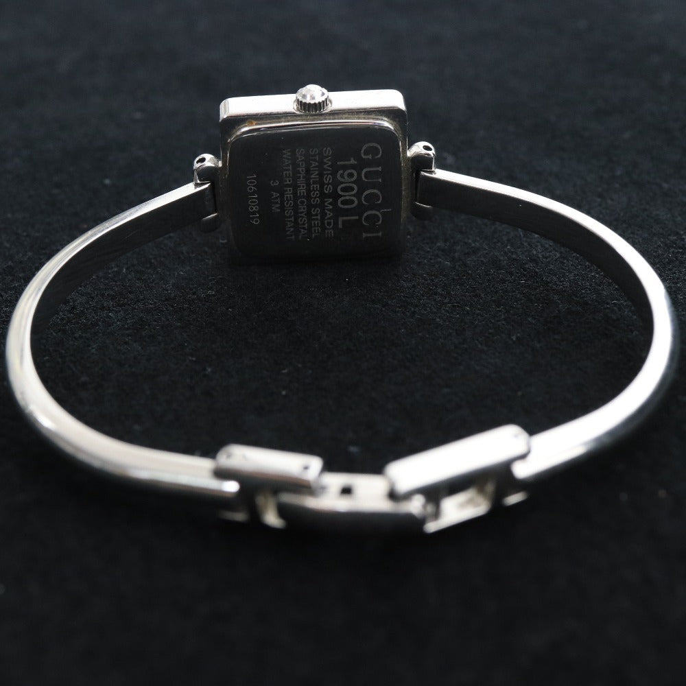 ■ Gucci Watch 1900L Square Quartz 24.3g Women's Silver Dial Light Blue Junk