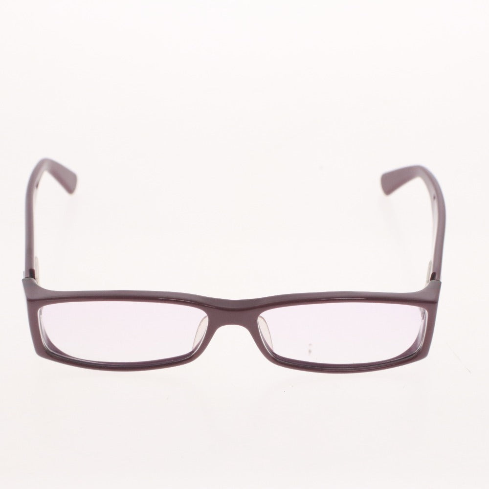 ■ GUCCI Glasses 125 GG 1531 42F Square Cell Frame Non-prescription Lenses Made in Italy Women's Wine Red with Case and Cloth