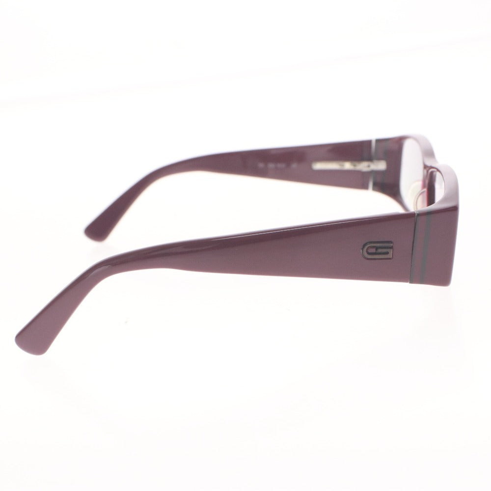 ■ GUCCI Glasses 125 GG 1531 42F Square Cell Frame Non-prescription Lenses Made in Italy Women's Wine Red with Case and Cloth