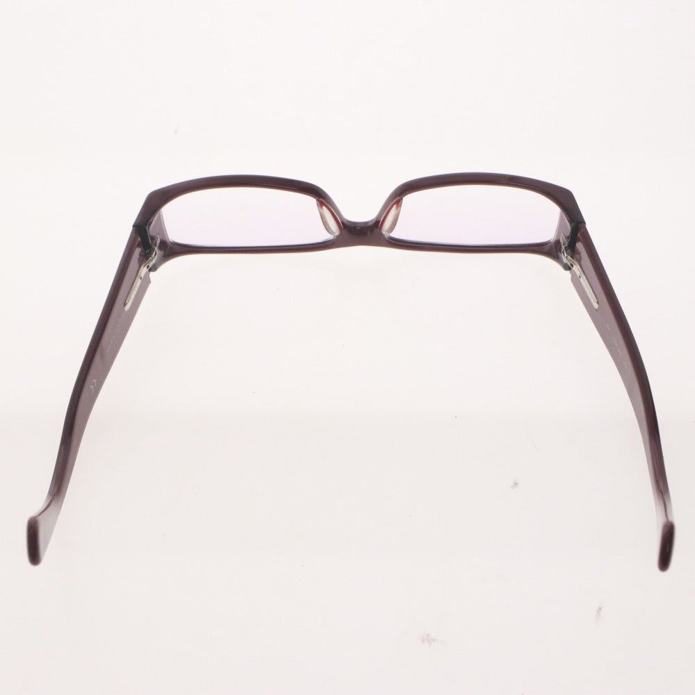 ■ GUCCI Glasses 125 GG 1531 42F Square Cell Frame Non-prescription Lenses Made in Italy Women's Wine Red with Case and Cloth