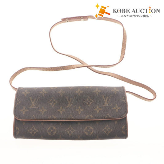 ■ LOUIS VUITTON ショルダーバッグ 鞄 ポシェットツインGM M51852 キャンバス モノグラム柄 ポーチ メンズ レディース ブラウン系