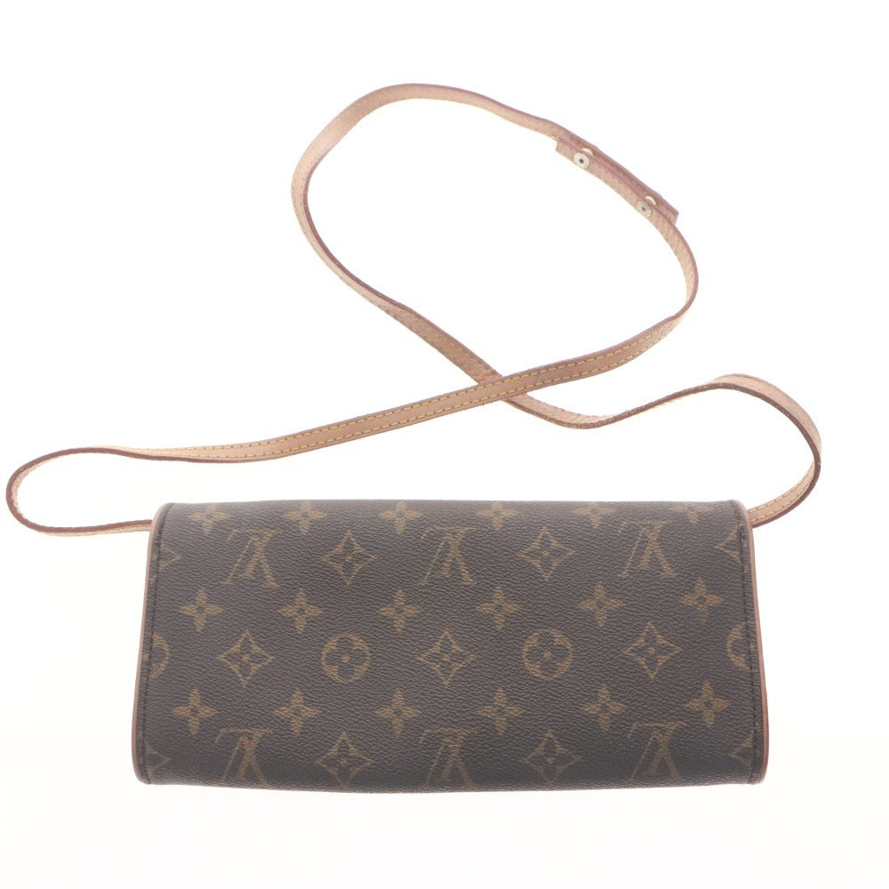■ LOUIS VUITTON Shoulder Bag Pouch Pochette Twin GM M51852 Canvas Monogram Pattern Pouch Men's Ladies Brown