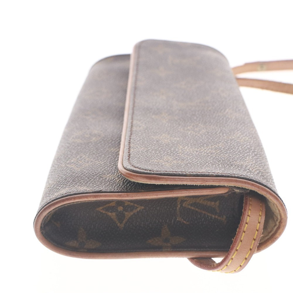 ■ LOUIS VUITTON Shoulder Bag Pouch Pochette Twin GM M51852 Canvas Monogram Pattern Pouch Men's Ladies Brown