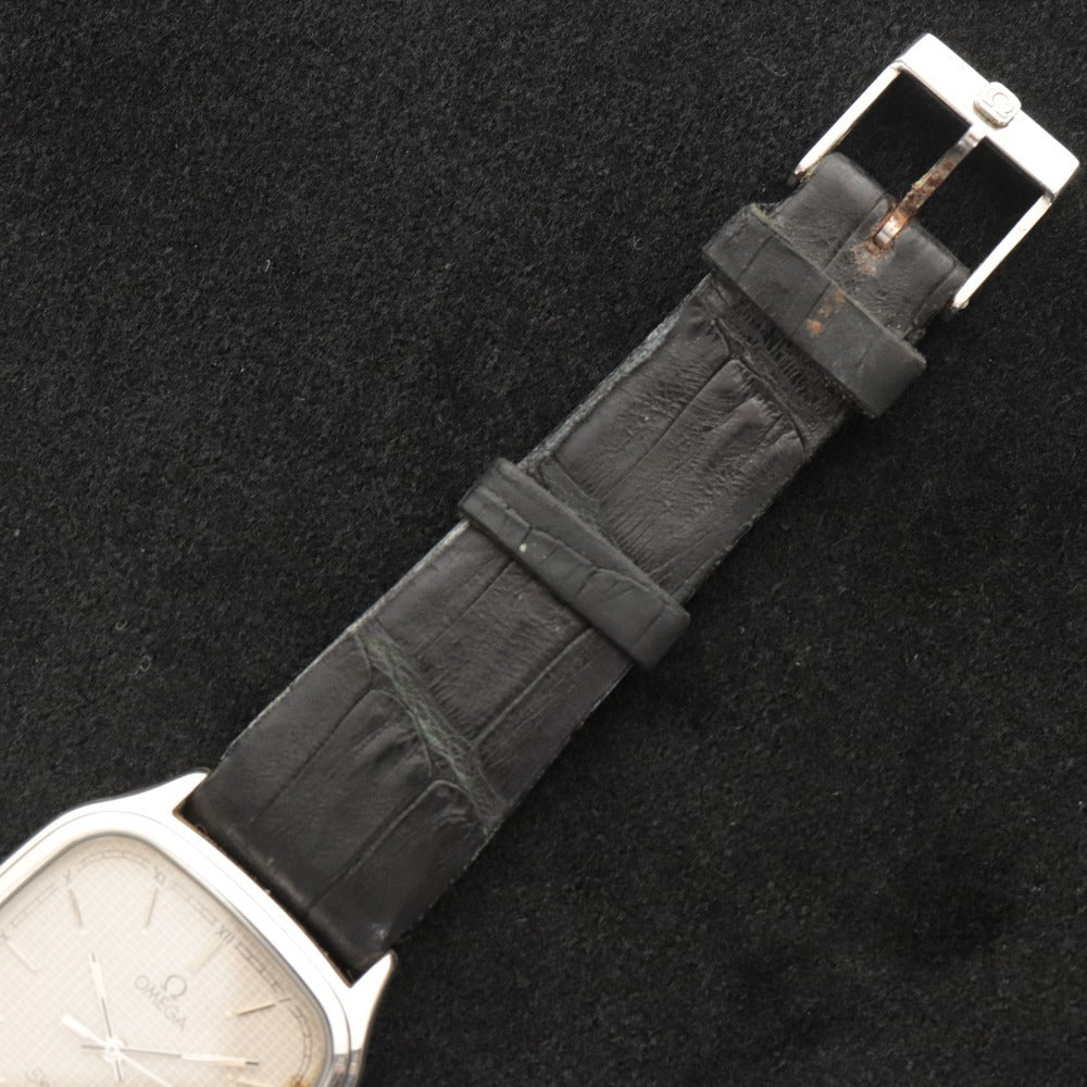■ OMEGA Omega Watch Seamaster Seamaster Square Type Swiss Made Silver Dial Quartz Men's Ladies Untested