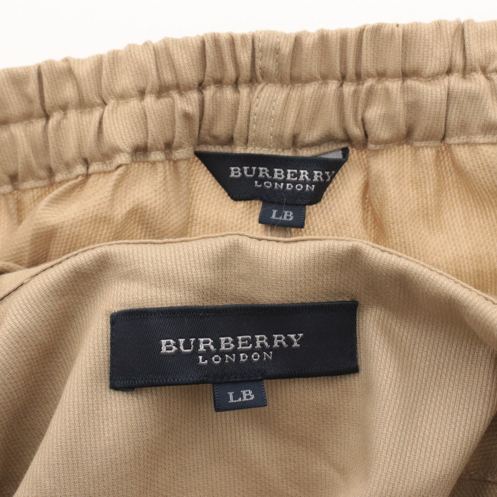 ■ BURBERRY LONDON バーバリー 紳士パジャマ セットアップ シャツジャケット 長袖 イージーパンツ ルームウェア メンズ LB ベージュ系