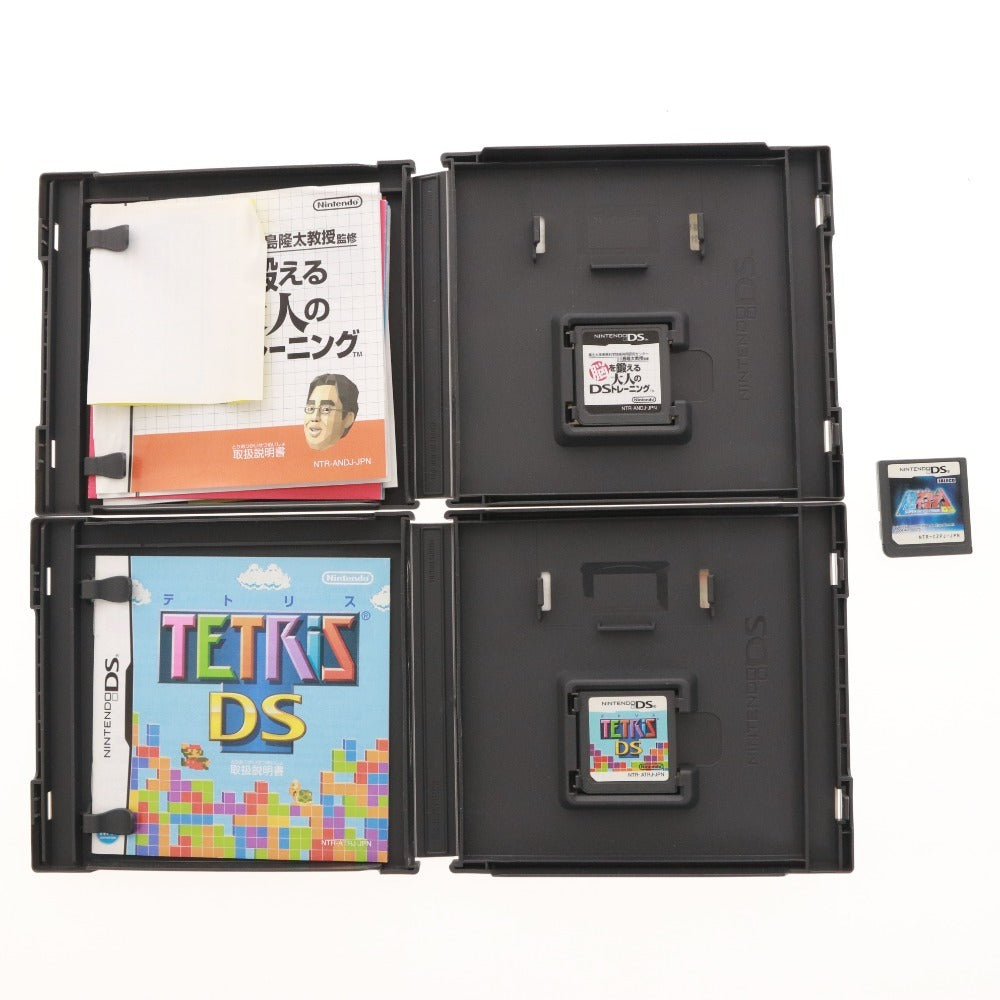 ■ ニンテンドーDS NTR-001 本体 ソフト 4点セット まとめ売り テトリス 脳を鍛える大人のDSトレーニング 超ネプリーグ 通電確認済み