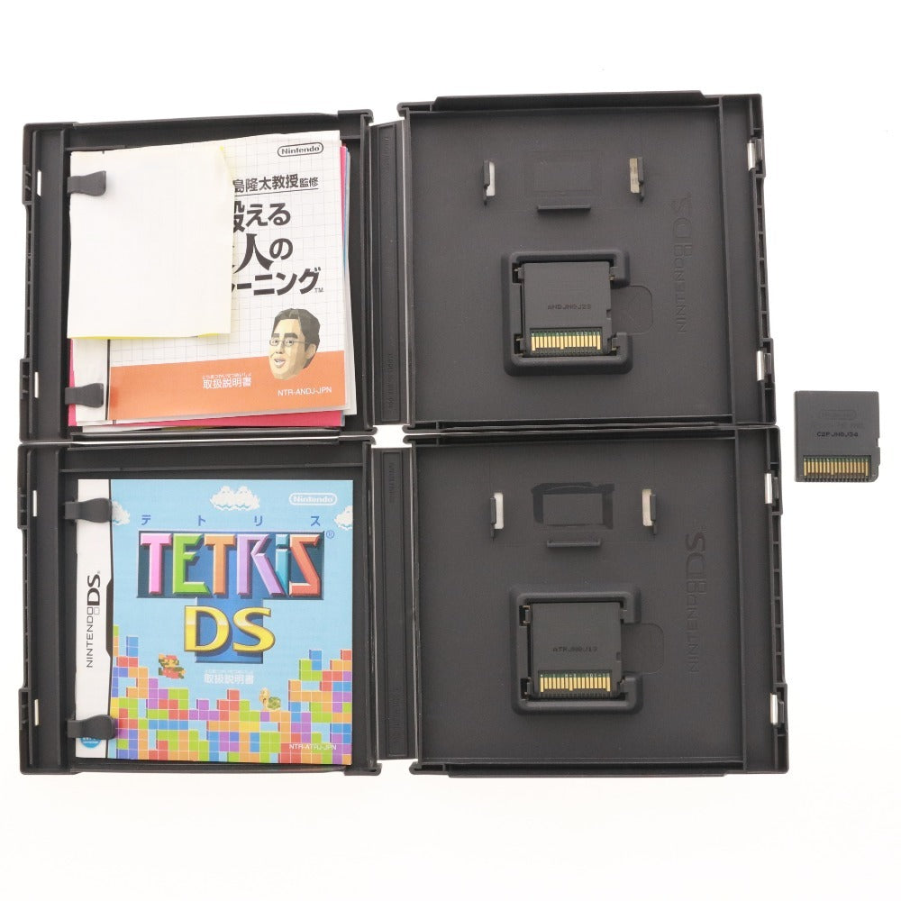 ■ ニンテンドーDS NTR-001 本体 ソフト 4点セット まとめ売り テトリス 脳を鍛える大人のDSトレーニング 超ネプリーグ 通電確認済み