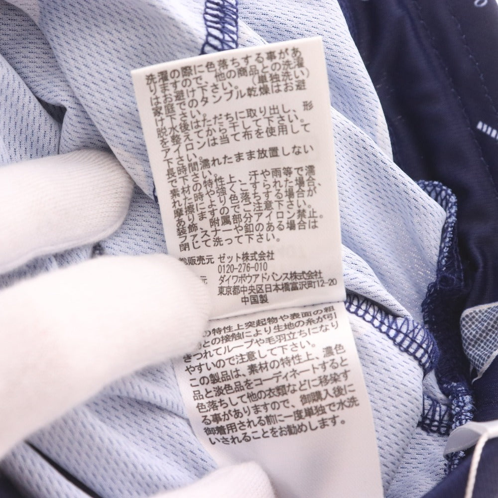 ■ FILA フィラ テニスウェア キャロットパンツ ボトムス ラケット柄 総柄 ロゴ プリント レディース M ネイビー タグ付き 未使用