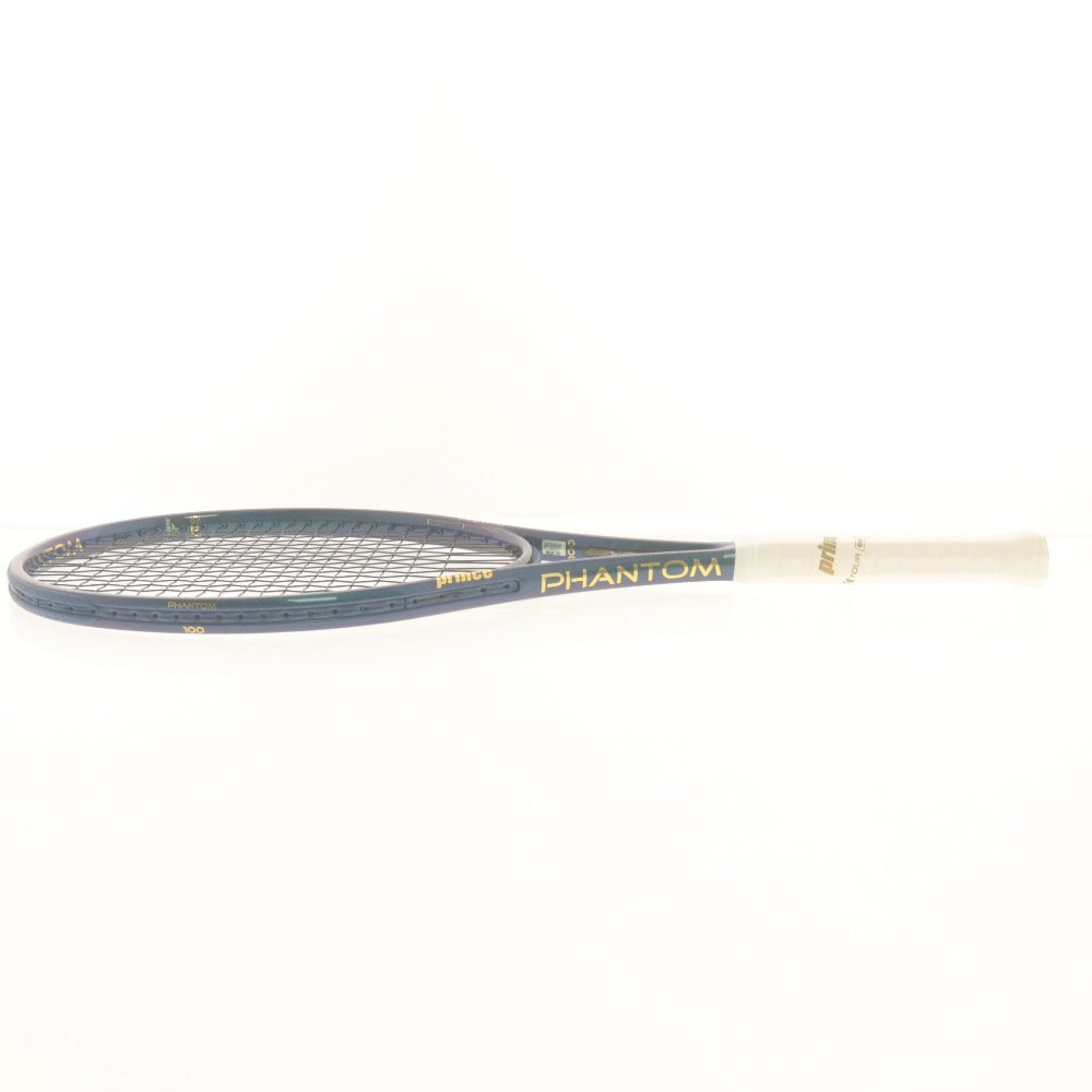 ■ prince プリンス 硬式テニスラケット PHANTOM 100 7TJ232 ファントム G1 100インチ305g 全長68.5cm ガット有 ブルーグリーン系