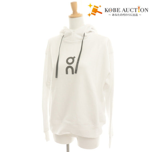 ■ On オン スウェットシャツ 長袖 トップス CLUB HOODIE クラブフーディー フード付き ロゴ レディース XS (日本S~M) 白 ホワイト 未使用