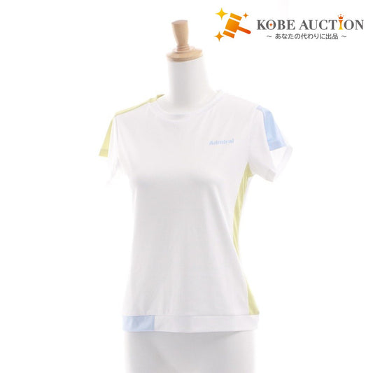 ■ Admiral 半袖Tシャツ トップス カラーアソートブロッキングTEE ATLA628 スポーツ テニスウエア レディース S 白 等 タグ付き 未使用