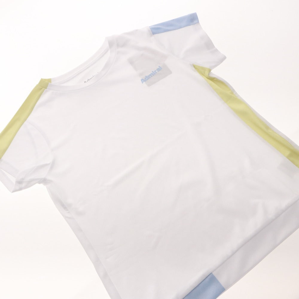 ■ Admiral 半袖Tシャツ トップス カラーアソートブロッキングTEE ATLA628 スポーツ テニスウエア レディース S 白 等 タグ付き 未使用