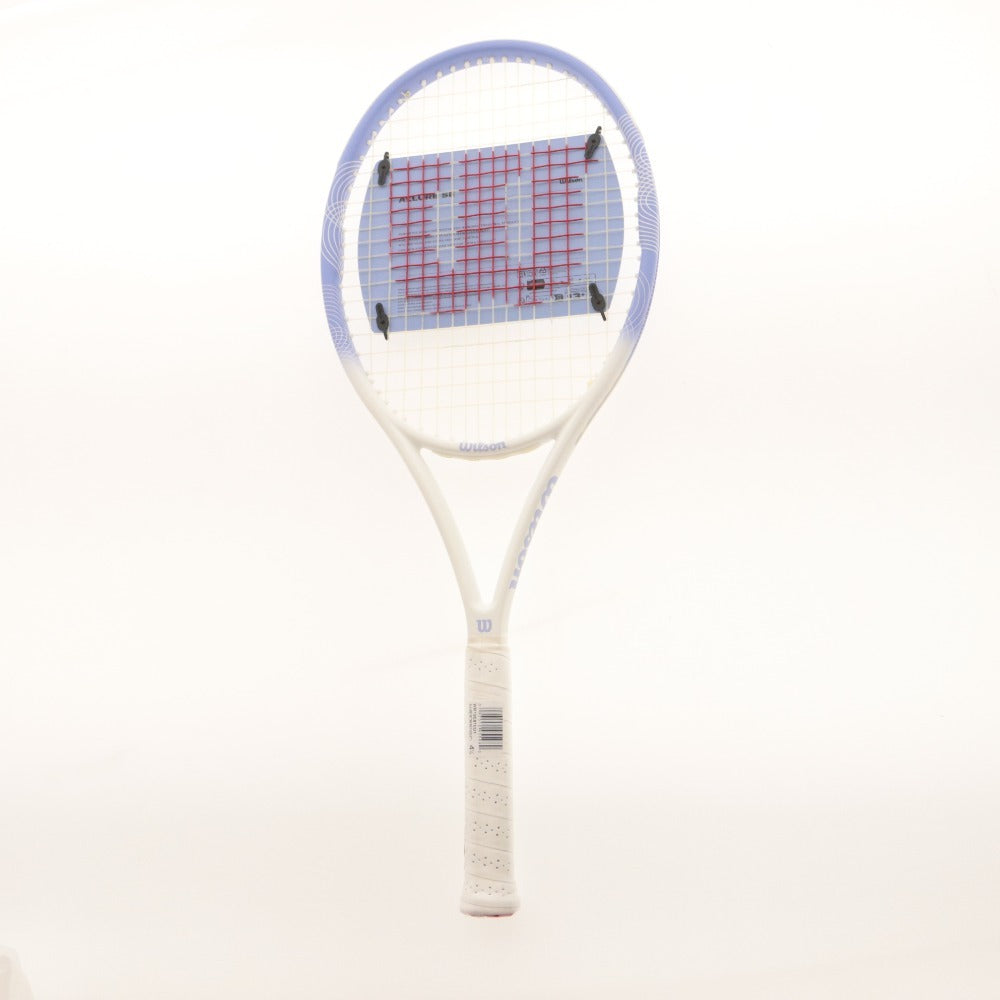 ■ Wilson ウィルソン テニスラケット ALLURE SE TNS RKT VIOLET 1 硬式 267g 全長69.5cm 4 1/8 G1 ライトブルー ガット付き