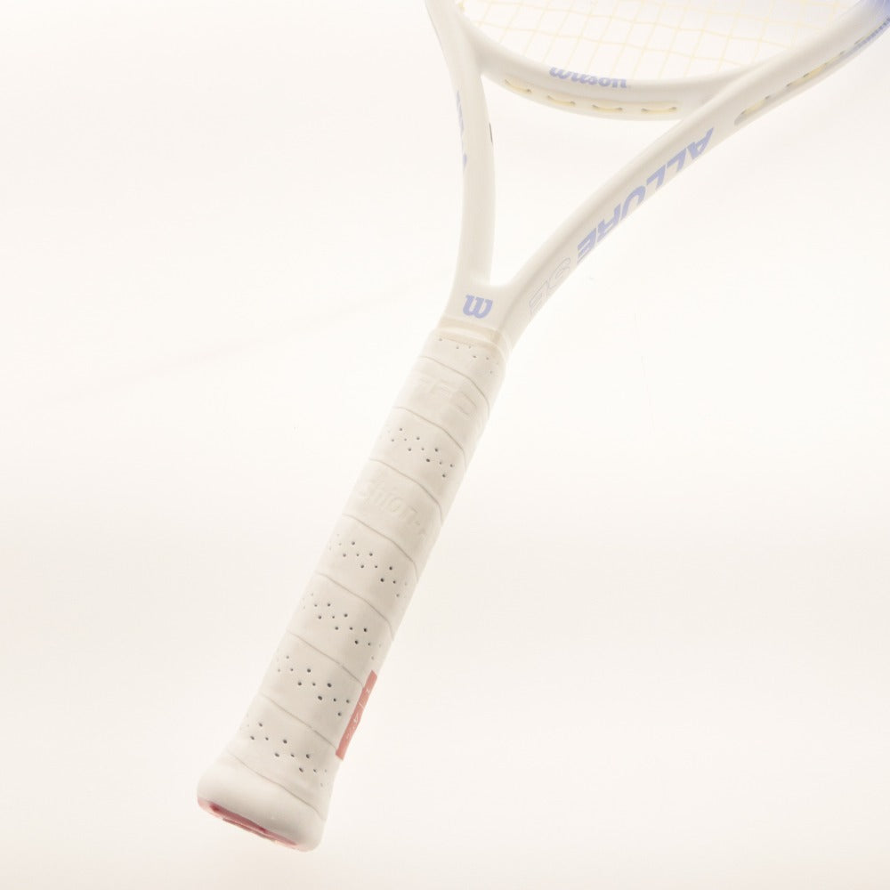 ■ Wilson ウィルソン テニスラケット ALLURE SE TNS RKT VIOLET 1 硬式 267g 全長69.5cm 4 1/8 G1 ライトブルー ガット付き