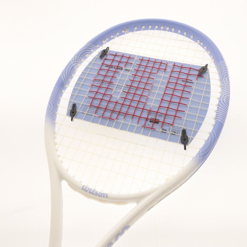 ■ Wilson ウィルソン テニスラケット ALLURE SE TNS RKT VIOLET 1 硬式 267g 全長69.5cm 4 1/8 G1 ライトブルー ガット付き