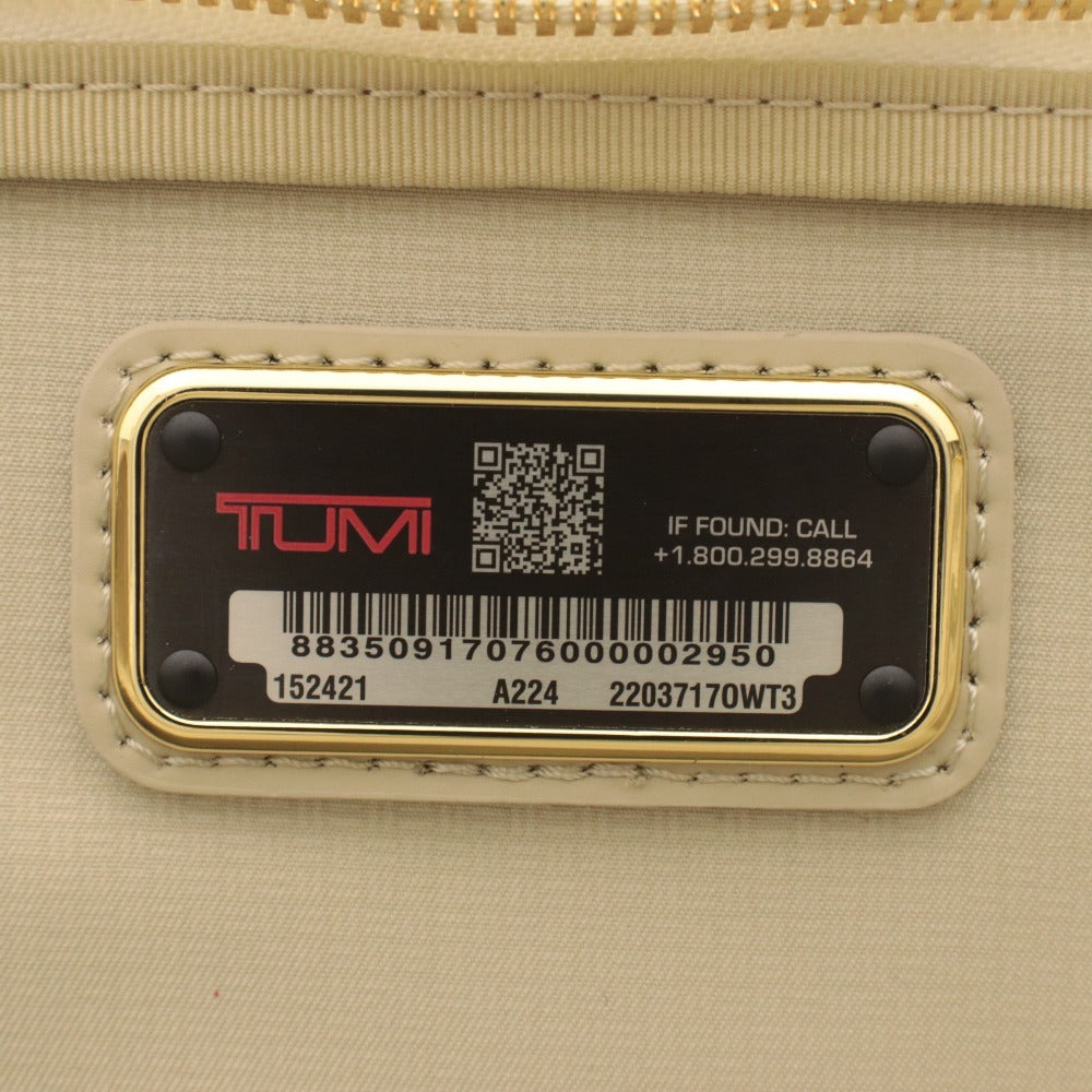 ■ TUMI トゥミ テニスラケットバッグ 鞄 バリスティックナイロン マグネット式 ショルダーストラップ ファスナー ゴールド金具 未使用