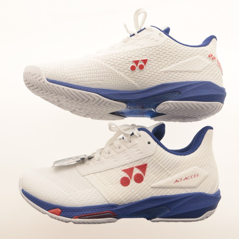 ■ YONEX ヨネックス テニスシューズ 靴 パワークッション アドアクセル ワイド AC SHTAAWA ユニセックス 23.5cm ホワイト 未使用 箱付き