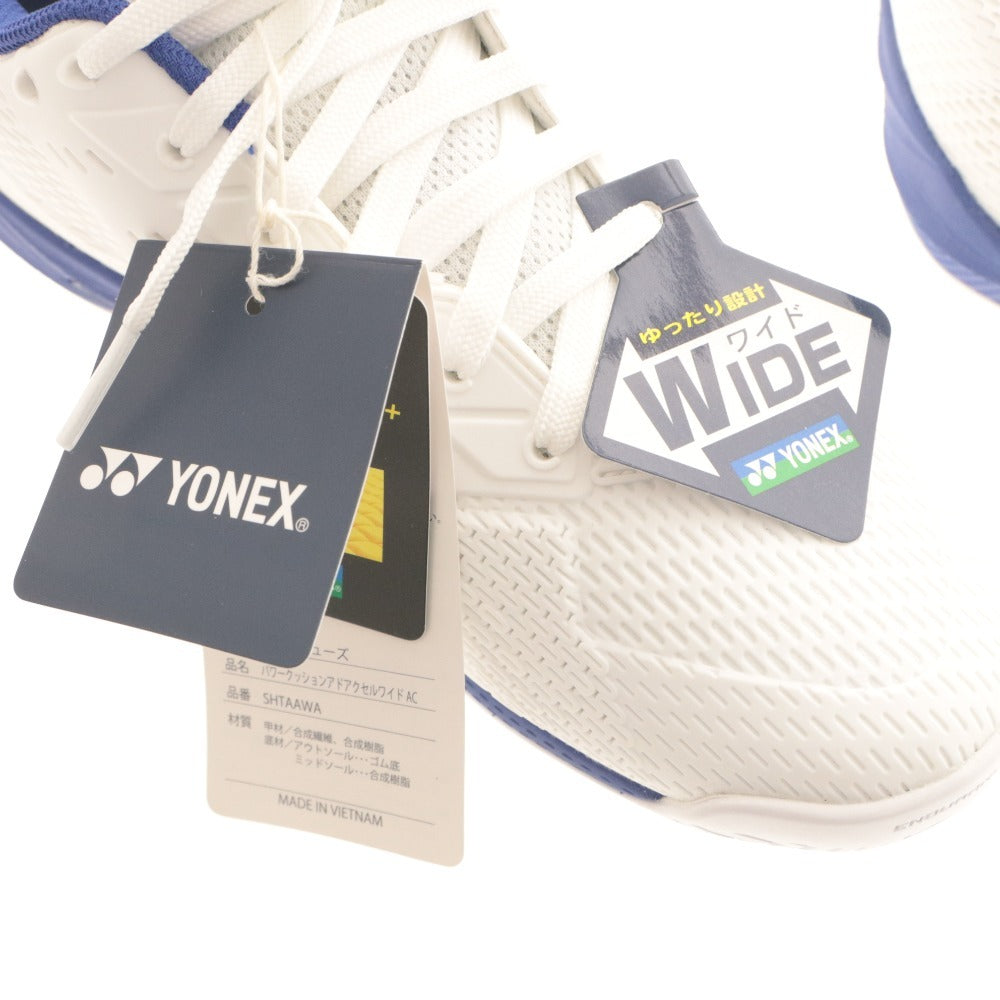 ■ YONEX ヨネックス テニスシューズ 靴 パワークッション アドアクセル ワイド AC SHTAAWA ユニセックス 23.5cm ホワイト 未使用 箱付き