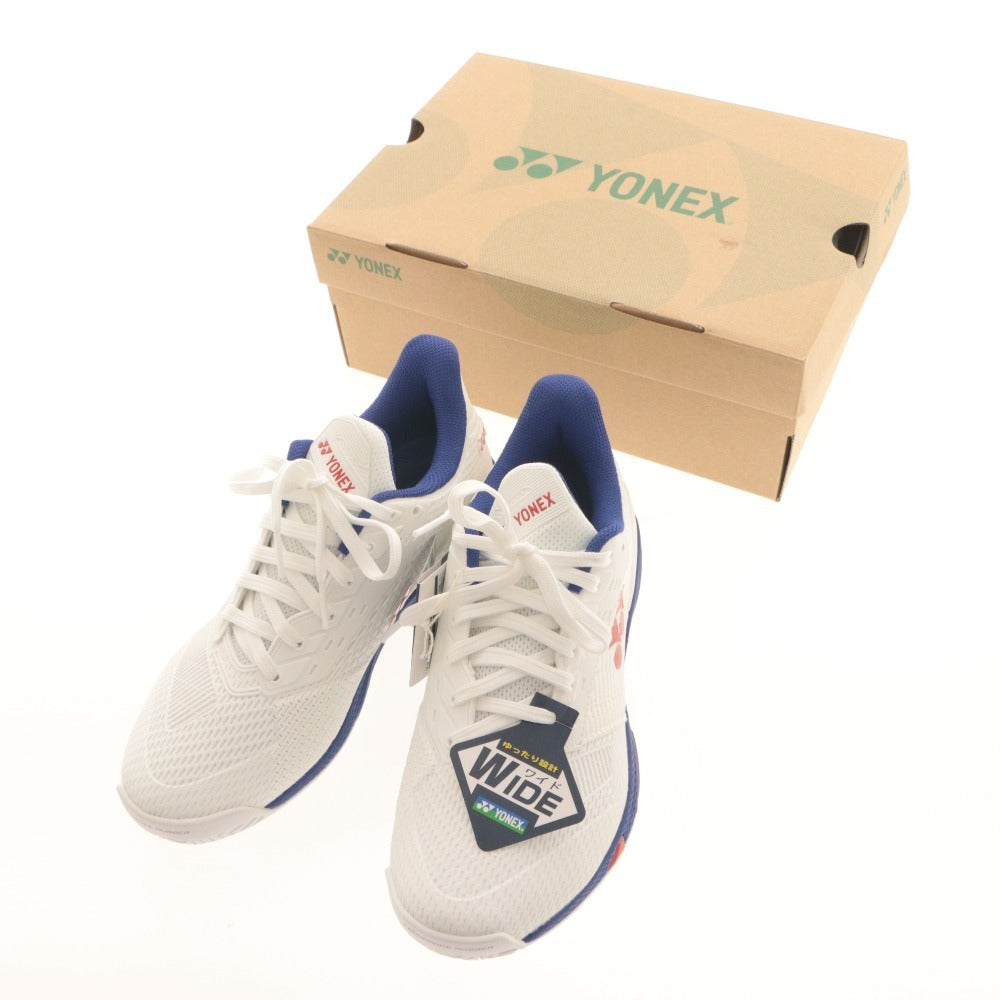 ■ YONEX ヨネックス テニスシューズ 靴 パワークッション アドアクセル ワイド AC SHTAAWA ユニセックス 23.5cm ホワイト 未使用 箱付き