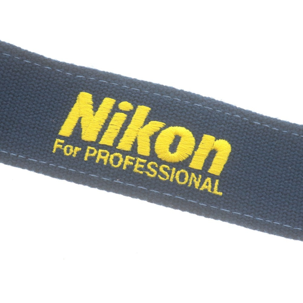 ■ Nikon ニコン カメラ ストラップ For PROFESSIONAL バード 鳥 刺繍 カメラアクセサリー ブルー系