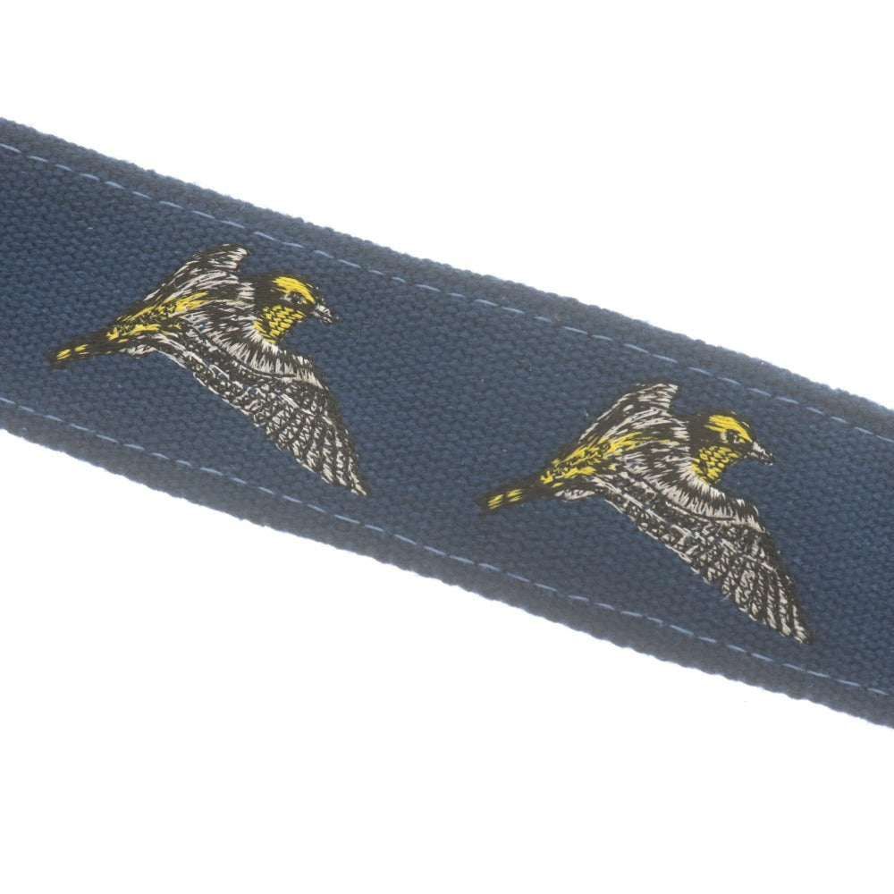 ■ Nikon ニコン カメラ ストラップ For PROFESSIONAL バード 鳥 刺繍 カメラアクセサリー ブルー系