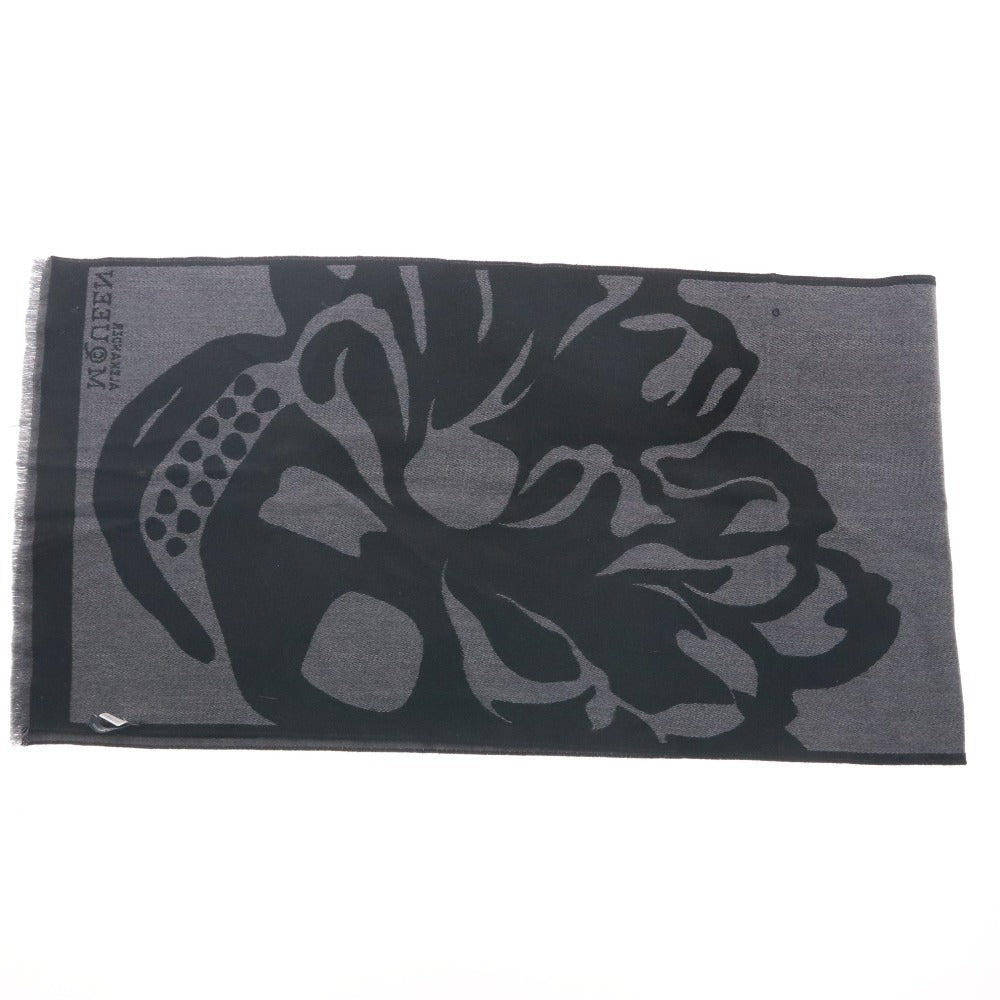 ■ アレキサンダーマックイーン ALEXANDER McQUEEN マフラー 服飾小物 レディース ブラック グレー