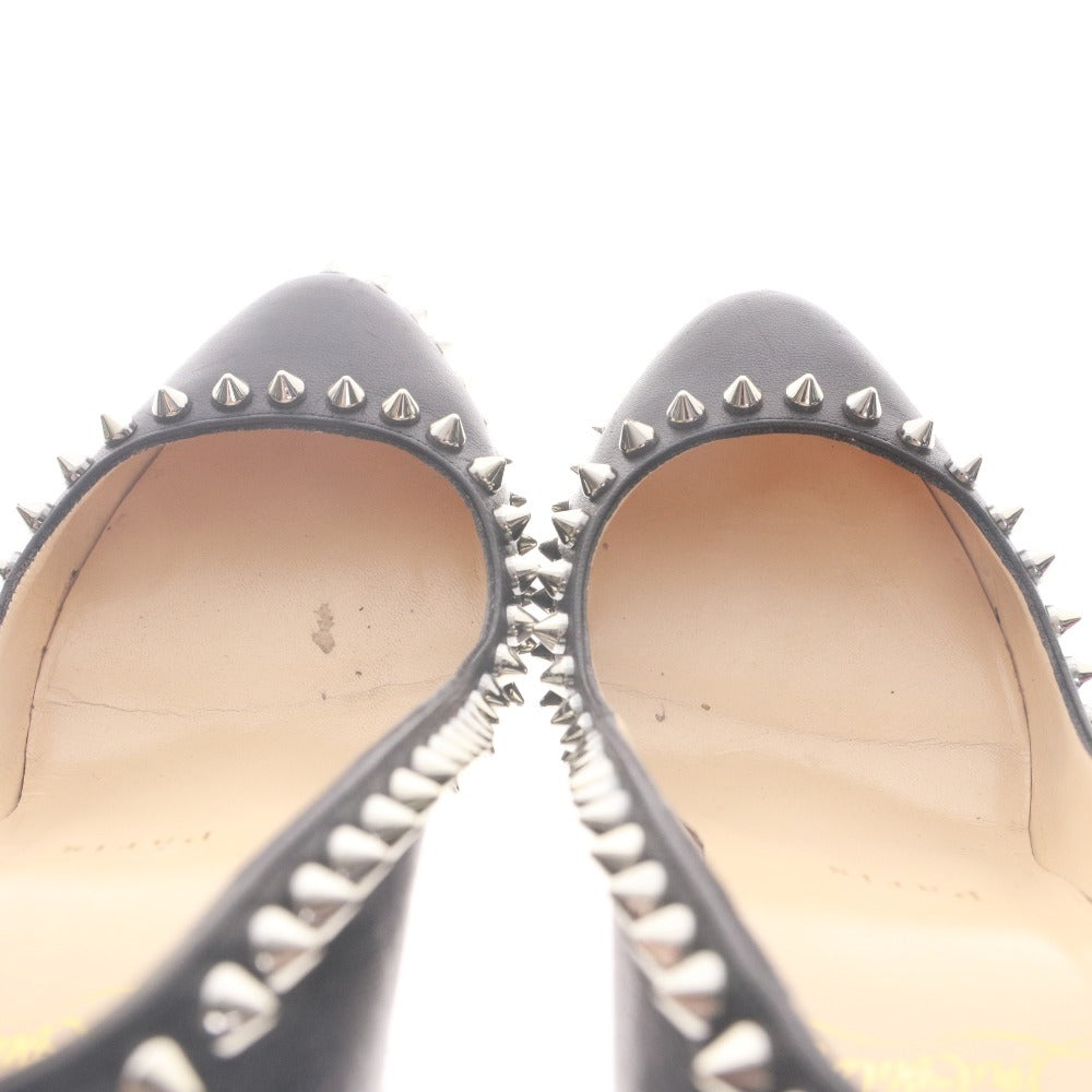 ■ クリスチャンルブタン Christian Louboutin パンプス 靴 スタッズ ハイヒール ポインテッドトゥ レディース 37 (24.0cm相当) ブラック