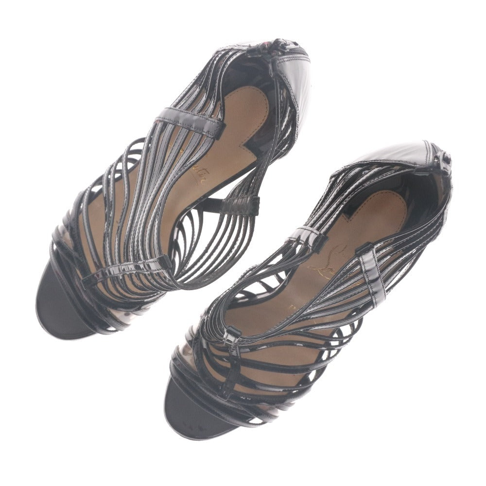 ■ クリスチャンルブタン Christian Louboutin サンダル 靴 ハイヒール レディース 36 1/2 (23.5cm相当) ブラック 袋付き