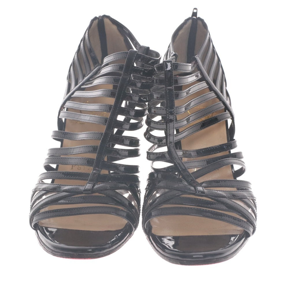 ■ クリスチャンルブタン Christian Louboutin サンダル 靴 ハイヒール レディース 36 1/2 (23.5cm相当) ブラック 袋付き