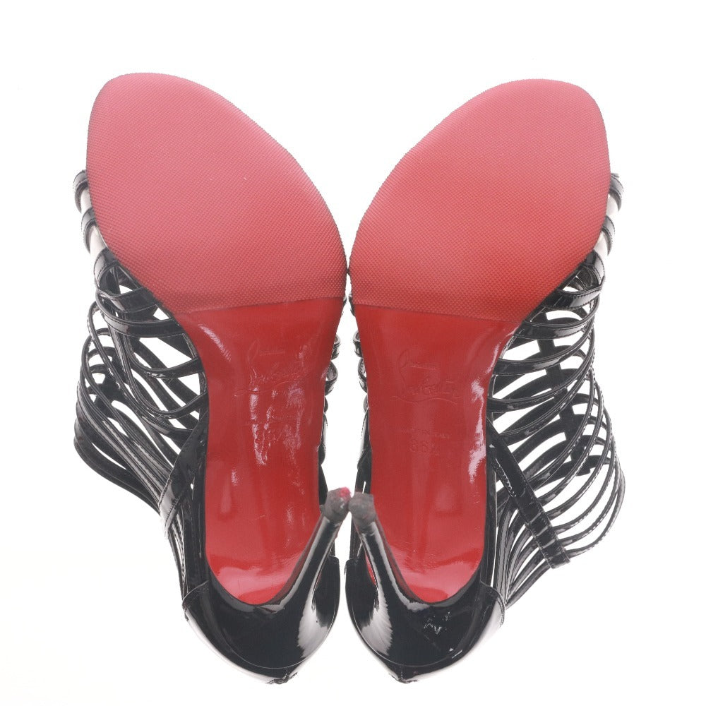 ■ クリスチャンルブタン Christian Louboutin サンダル 靴 ハイヒール レディース 36 1/2 (23.5cm相当) ブラック 袋付き