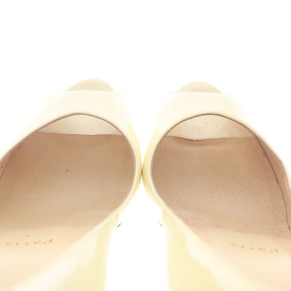 ■ クリスチャンルブタン Christian Louboutin パンプス サンダル 靴 ハイヒール オープントゥ レディース 37 (24.0cm相当) ホワイト