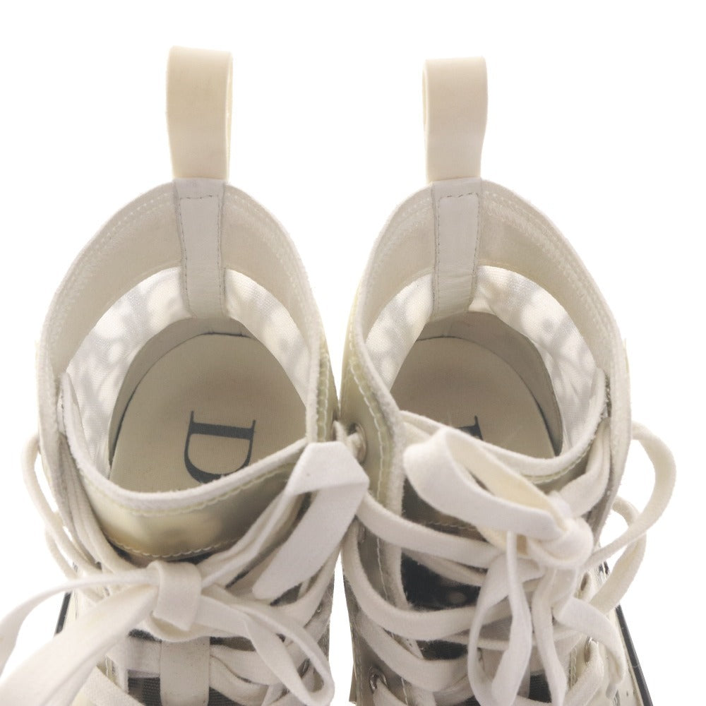 ■ ディオール Dior スニーカー シューズ 靴 オブリーク B23 ハイトップスニーカー ハイカット レディース 37 (24.0cm相当) ホワイト