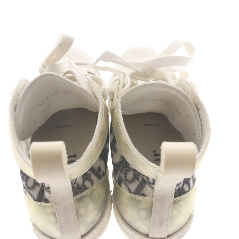 ■ ディオール Dior スニーカー シューズ 靴 オブリーク B23 ハイトップスニーカー ハイカット レディース 37 (24.0cm相当) ホワイト