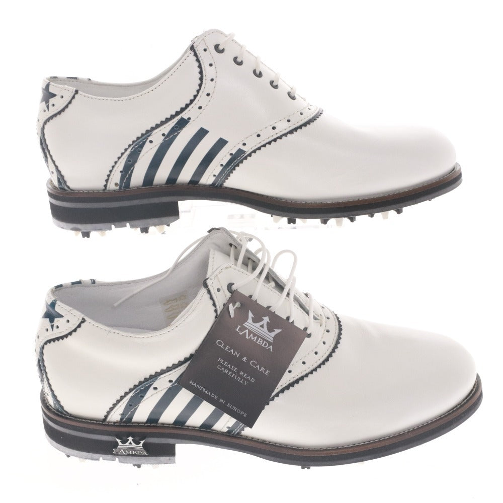 ■ ラムダ LAMBDA ゴルフシューズ 靴 IMPERIA BOTAFOGO メンズ UK9 (28.0cm相当) ホワイト 箱付き 未使用
