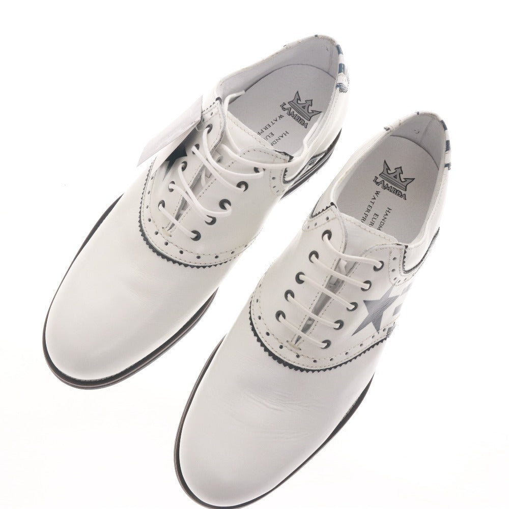 ■ ラムダ LAMBDA ゴルフシューズ 靴 IMPERIA BOTAFOGO メンズ UK9 (28.0cm相当) ホワイト 箱付き 未使用