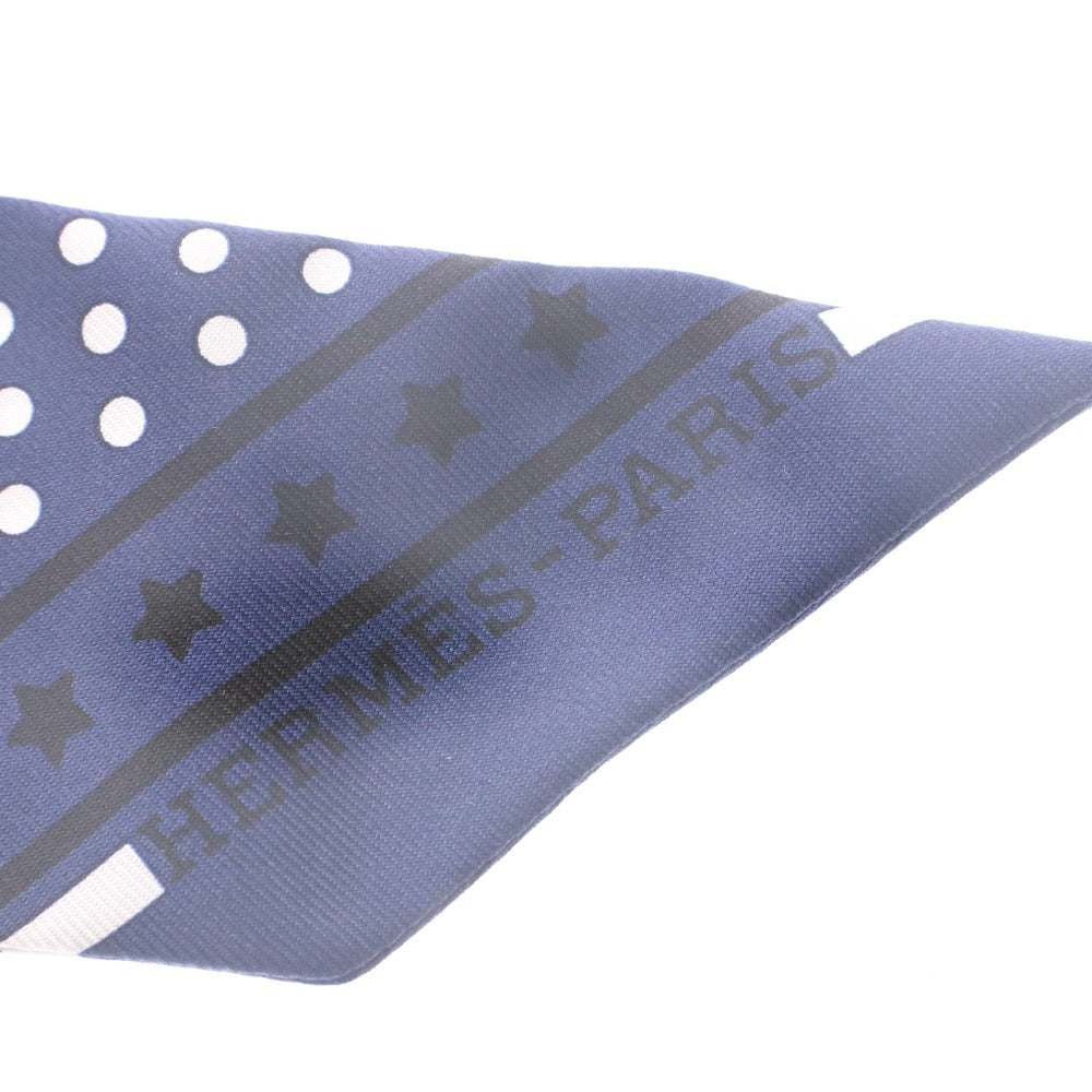 ■ Hermes エルメス ツイリー スカーフ フランス製 シルク レディース レッド系 箱付き