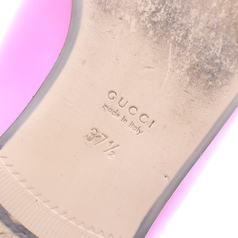 ■ GUCCI グッチ サンダル ミュール シューズ 靴 hホースビット イタリア製 レディース 37 1/2 (24.0cm~24.5cm相当) ピンク
