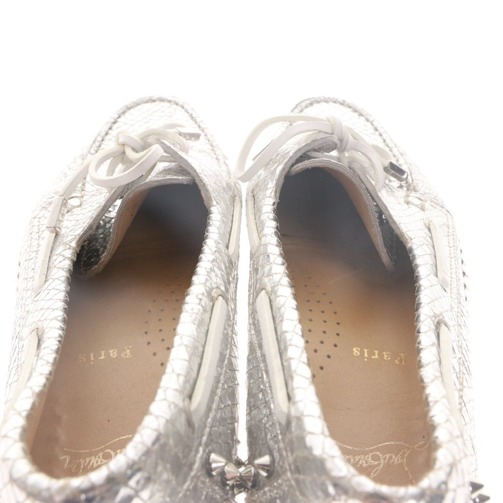 ■ Christian Louboutin クリスチャンルブタン スニーカー シューズ 靴 スタッズ 紐 メンズ 43 (27.0cm~27.5cm相当) シルバー