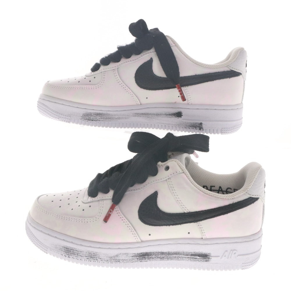 ■ NIKE ナイキ スニーカー シューズ 靴 エア フォース 1 07 パラノイズ DD3223-100 紐 メンズ レディース 23.5cm ホワイト系 ブラック