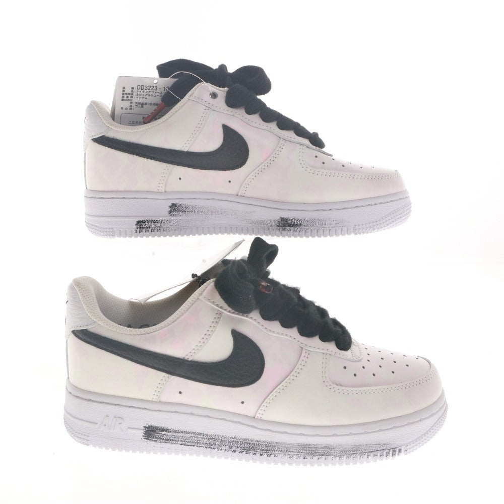 ■ NIKE ナイキ スニーカー シューズ 靴 エア フォース 1 07 パラノイズ DD3223-100 紐 メンズ レディース 23.5cm ホワイト系 ブラック
