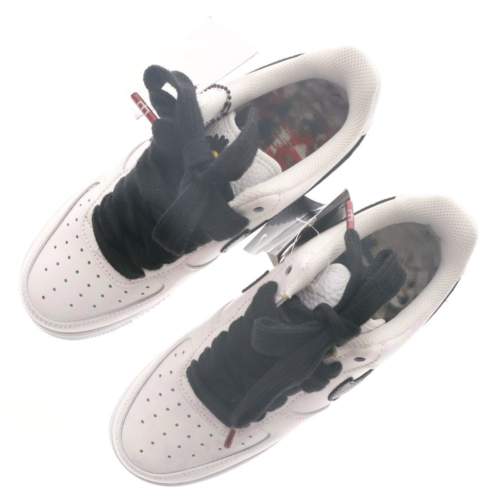 ■ NIKE ナイキ スニーカー シューズ 靴 エア フォース 1 07 パラノイズ DD3223-100 紐 メンズ レディース 23.5cm ホワイト系 ブラック
