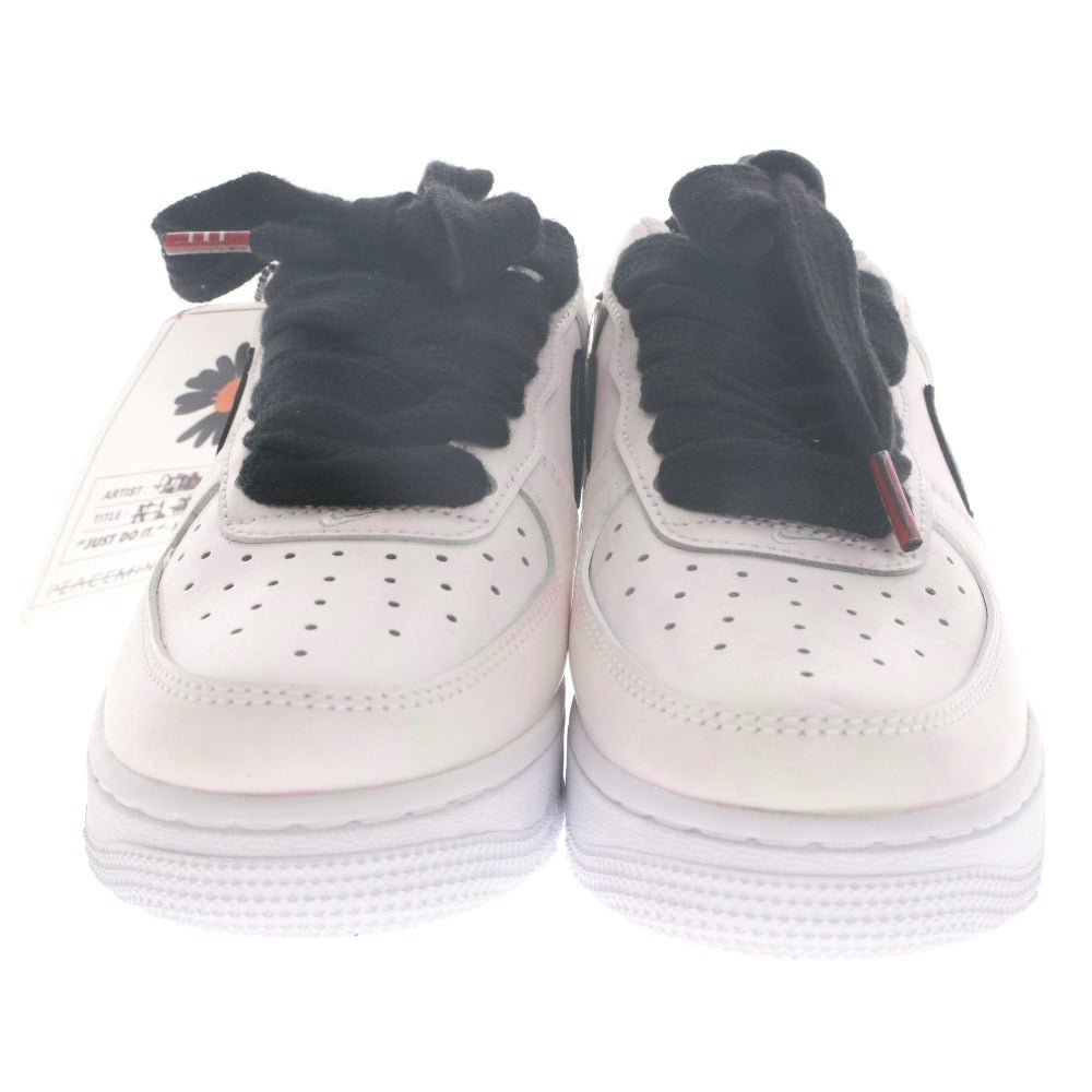 ■ NIKE ナイキ スニーカー シューズ 靴 エア フォース 1 07 パラノイズ DD3223-100 紐 メンズ レディース 23.5cm ホワイト系 ブラック