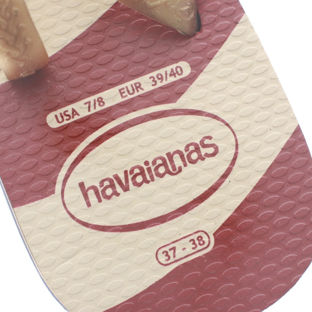 ■ havaianas ハワイアナス ビーチ サンダル スリッパ 靴 ゴールドスタッズ メンズ レディース 37-38 (23.5cm~24.5cm相当) マルチカラー