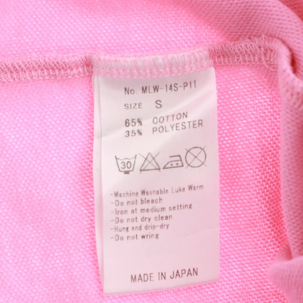 ■ MARK＆LONA マークアンドロナ ワンピース トップス ボトムス 無地 ワンポイント ボタン 襟 レディース S ピンク