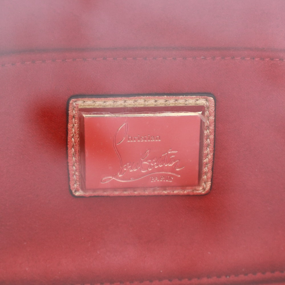 ■ Christian Louboutin クリスチャンルブタン クラッチバッグ ハンドバッグ 鞄 ゴールドスタッズ チェーン レディース ゴールド 袋付き