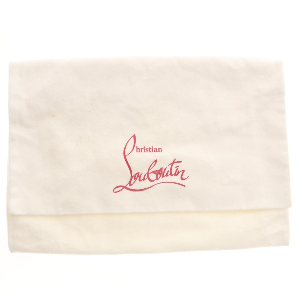 ■ Christian Louboutin クリスチャンルブタン クラッチバッグ ハンドバッグ 鞄 ゴールドスタッズ チェーン レディース ゴールド 袋付き