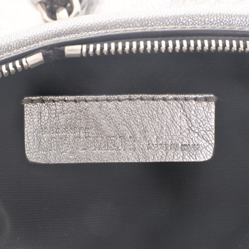■ ALEXANDER McQUEEN アレキサンダーマックイーン ハンドバッグ クラッチバッグ 鞄 ファスナー シルバー金具 メンズ レディース シルバー