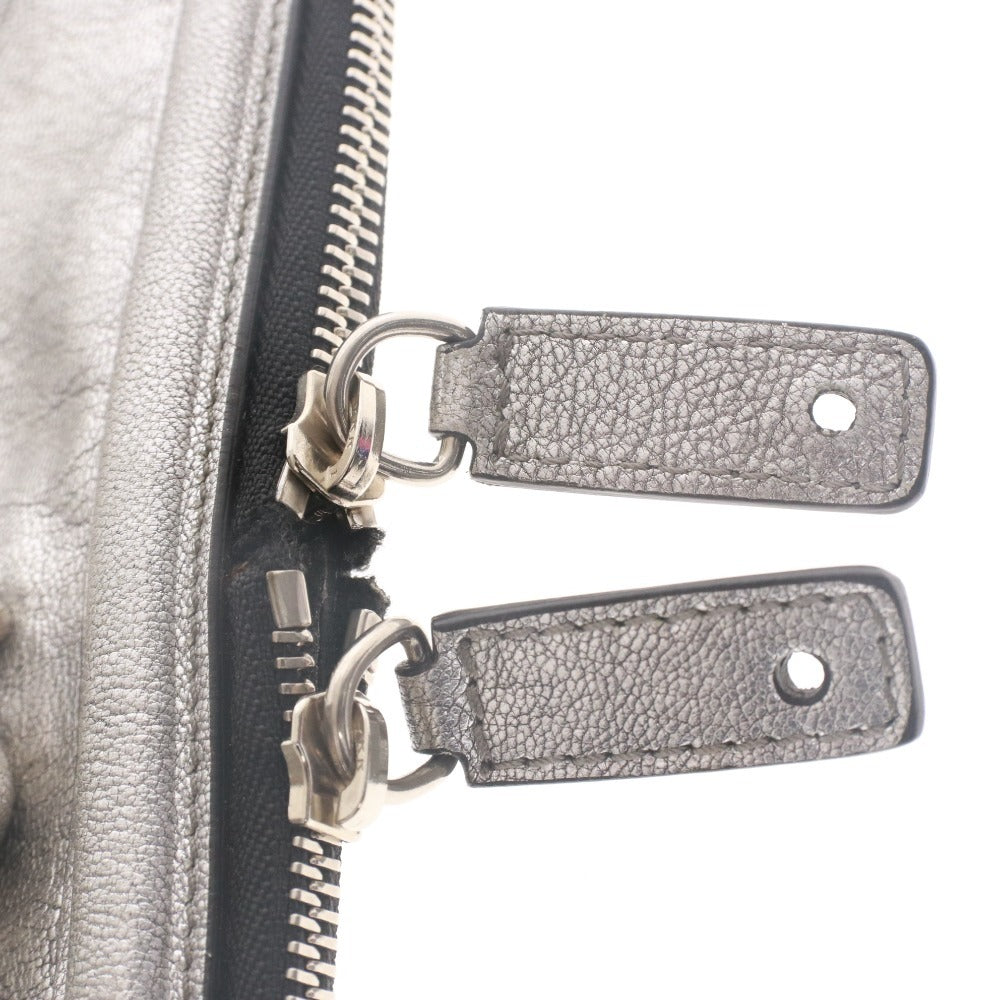 ■ ALEXANDER McQUEEN アレキサンダーマックイーン ハンドバッグ クラッチバッグ 鞄 ファスナー シルバー金具 メンズ レディース シルバー