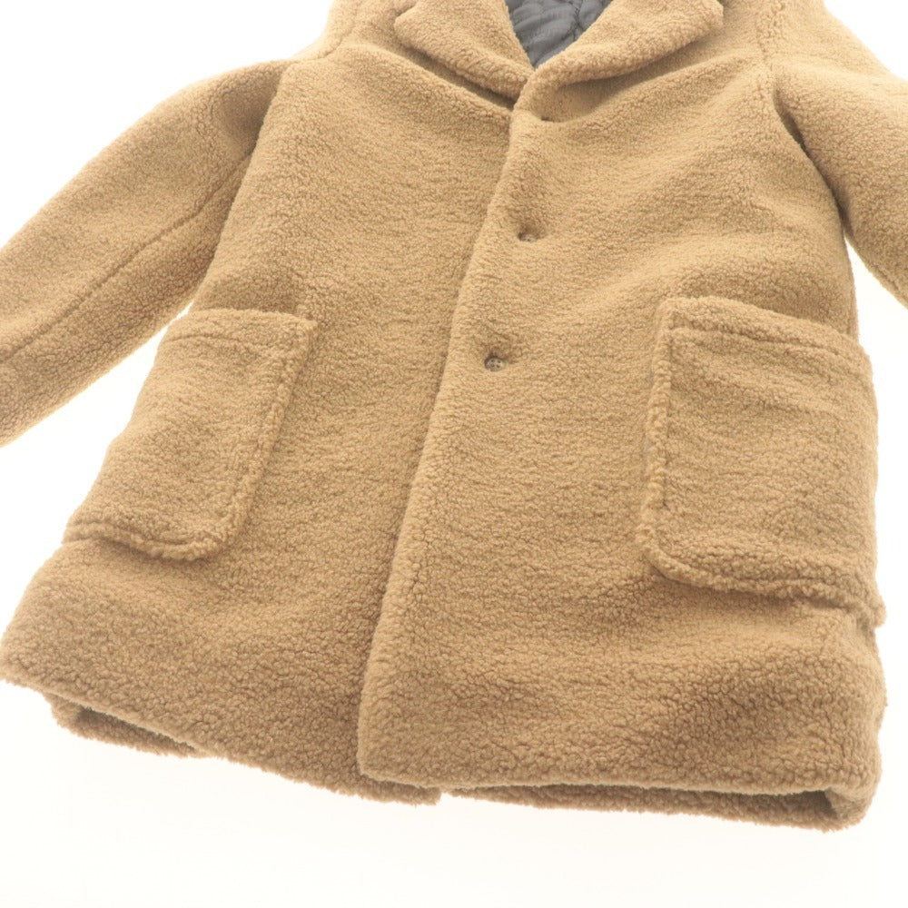 ■ KITH KIDS キス キッズ 子供用 コート 長袖 アウター ジャケット 襟 ボタン 内側ロゴ柄 メンズ レディース サイズ12 ブラウン系