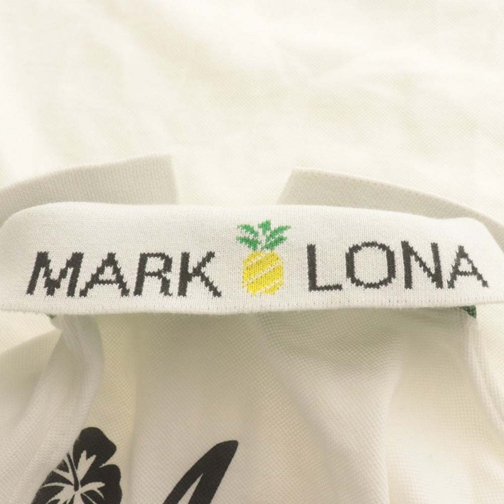 ■ MARK&LONA ポロシャツ 半袖 トップス Hawaii 襟パイナップル柄 ボタン ドクロ レディース キッズ 子供兼用 140 (XS相当) ゴルフウェア